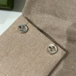 Gucci Silver Interlocking G Earrings